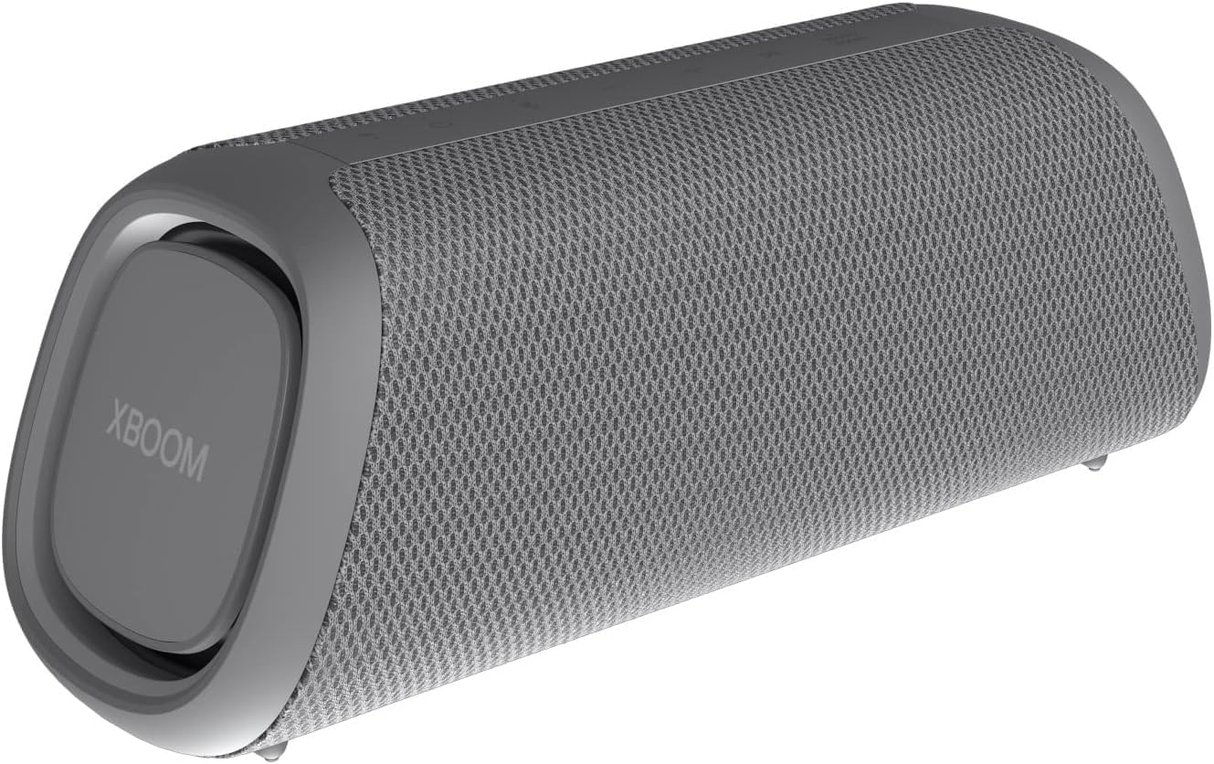 LG, Enceinte Bluetooth puissante, Portable, Enceinte Bluetooth Lumineuse, XBOOM 360°, Éclairage Personnalisable, Jusqu'à 24h d'autonomie, Enceinte Bluetooth Design, DXO2T