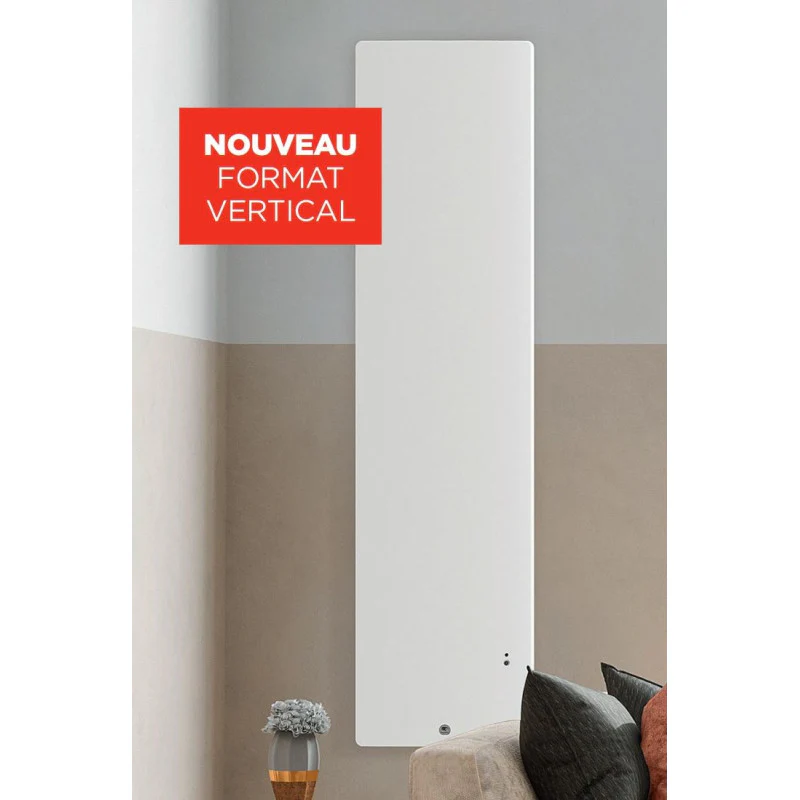 Radiateur électrique Ingenio 4 1500w Vertical Intelligent Blanc Mat Thermor 429354 Thermor