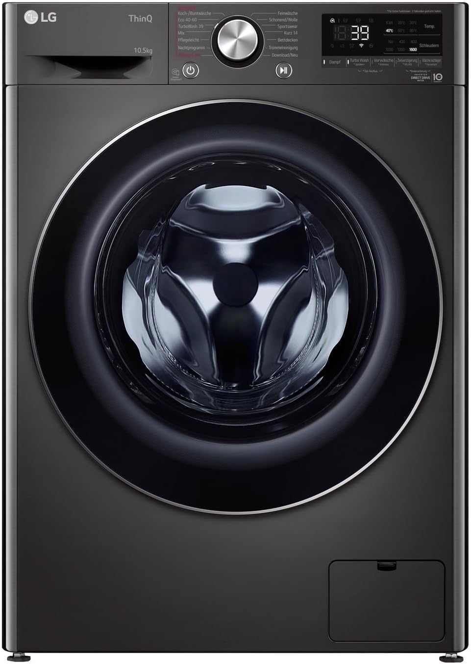 LG F4WV7080, Klasse A, Frontlader-Waschmaschine 8 kg, 1400 U/Min, AI Direct Drive, Wi-Fi, Tiefenreinigung mit Dampf, Groe Kapazitt, TRIPLE A, Auentür aus Sicherheitsglas, 62 x 60 x 85 cm  Wei