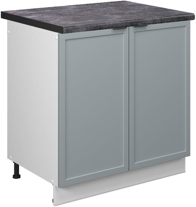 Vicco Meuble pour Four Fame-Line, Blanc Haute Brillance/Blanc, 60 cm avec étagères Ouvertes