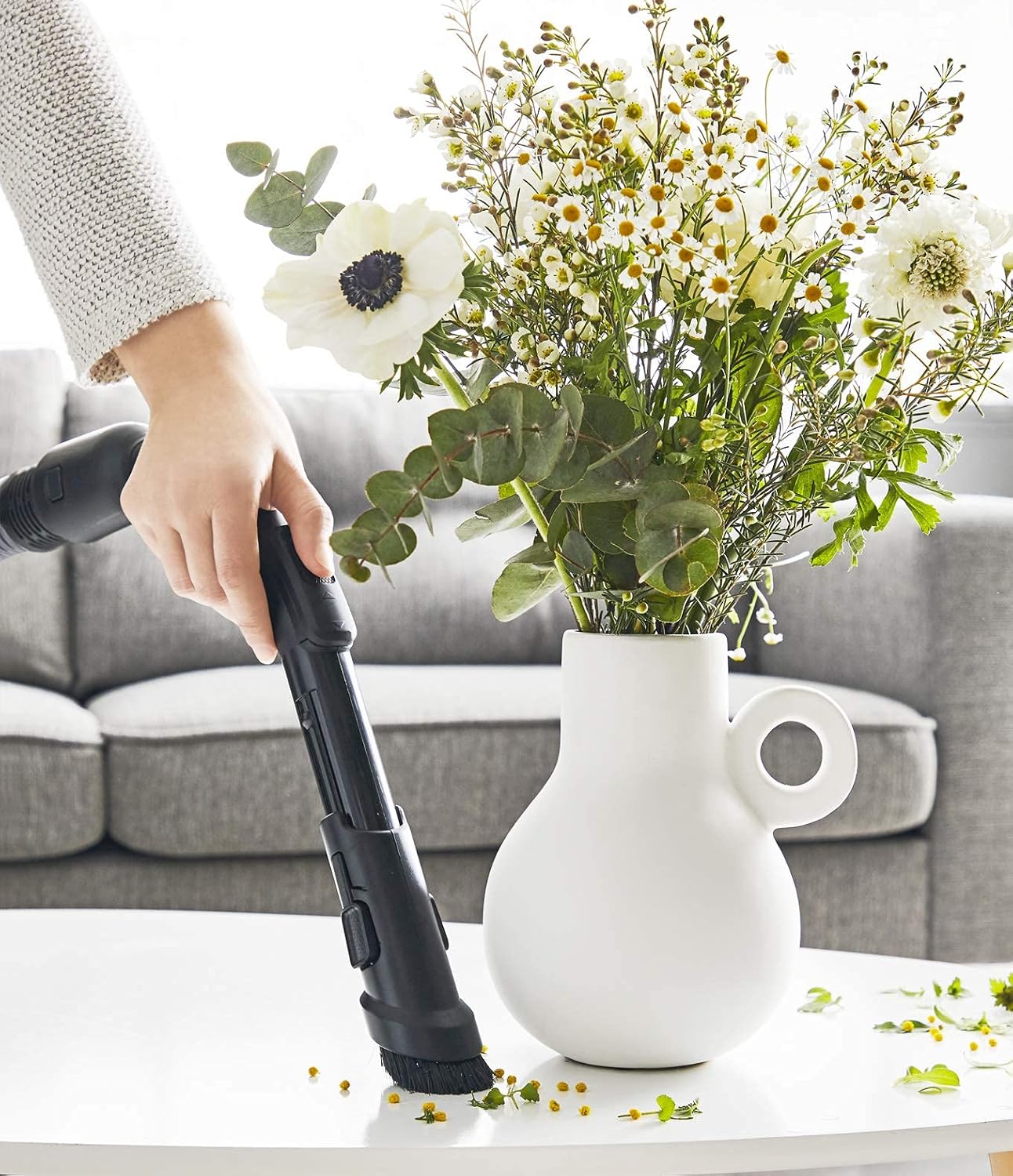 Rowenta Silence Force Aspirateur avec sac, Aspirateur traineau, Silencieux, Performant, Gris/Bleu, Capacité XL 4,5L, Accessoirisés, Fabriqué en France RO7740EA