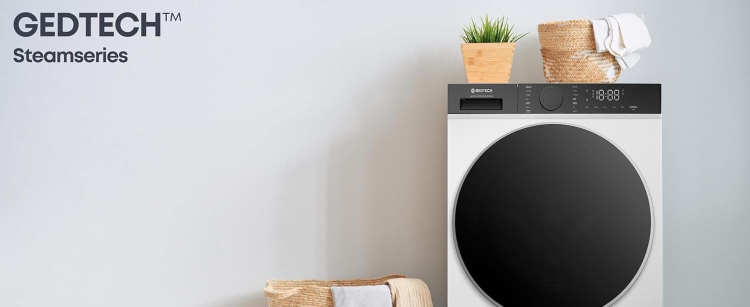 Lave-linge frontal GEDTECH GLL71200WH - 7 Kgs - 1400 tr/mn - 16 programmes - Eco - Intensif - Rapide – Très Faible conso