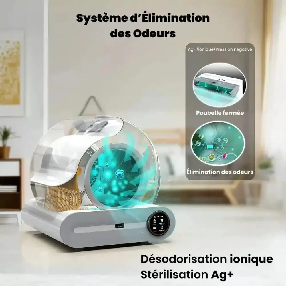 Litière autonettoyante - Pratique et sans odeur