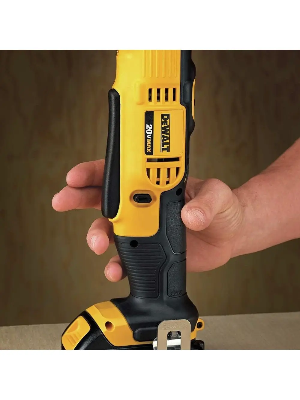 DEWALT 20V MAX Right Angle Cordless Drill/Driver Kit (DCD740C1)