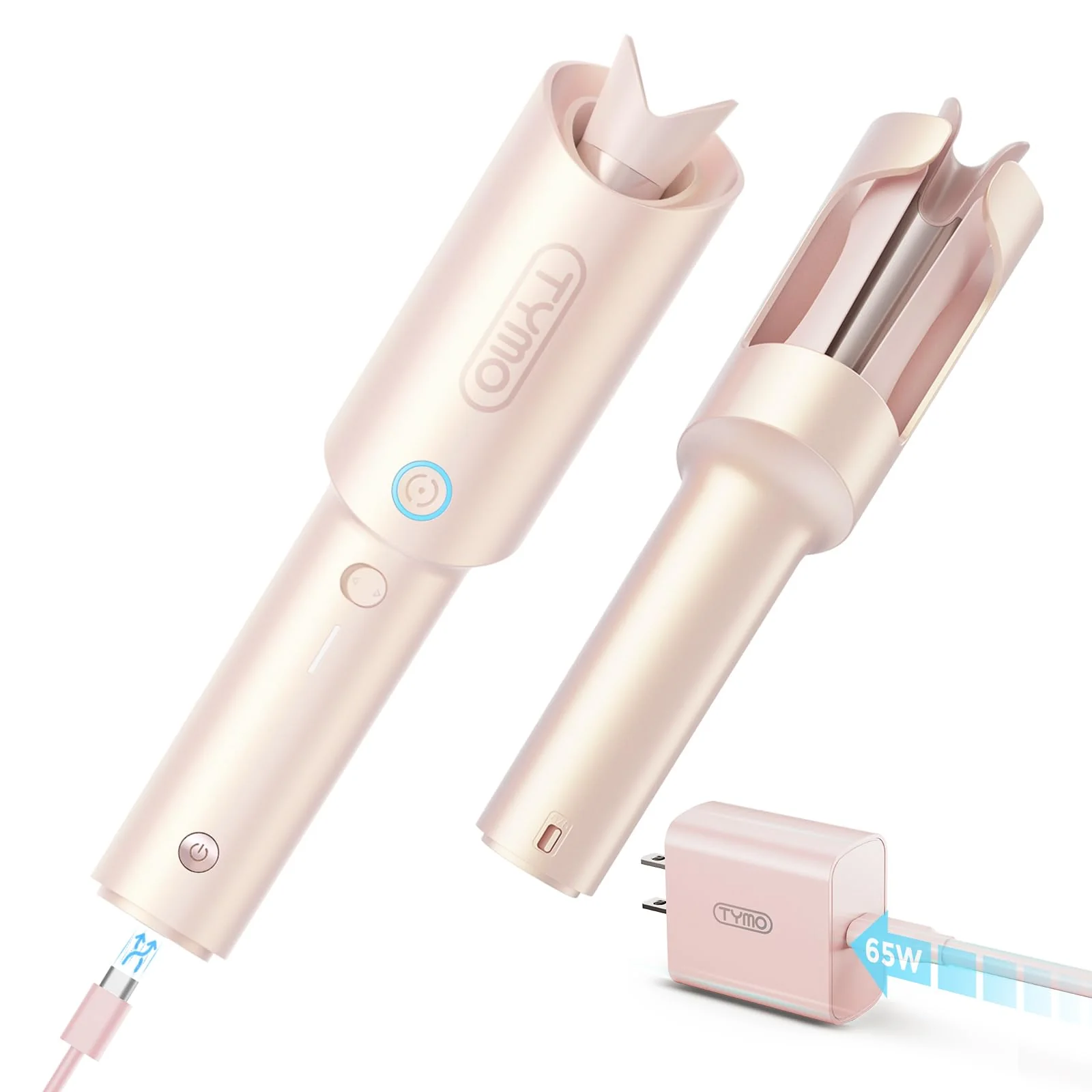 TYMO Cordless Automatic Curling Iron 1 Inch