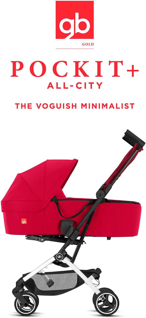 gb Gold Poussette Pockit+ All Terrain, Ultra-compacte, De 6 mois jusqu'à 22 kg (4 ans env.), Velvet Black