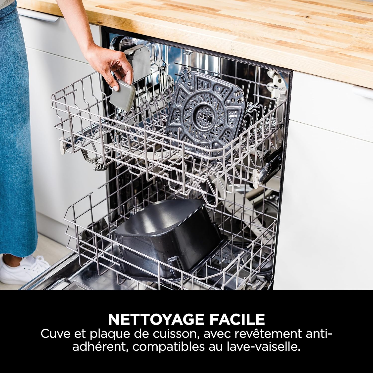 Ninja Combi 12-en-1 Multicuiseur, Four, Autocuiseur et Friteuse sans huile, 12 Fonctions de Cuisson, Repas de Taille Familiale en 15 Minutes, avec Plateau de Cuisson, Guide de Recettes, Gris, SFP700EU