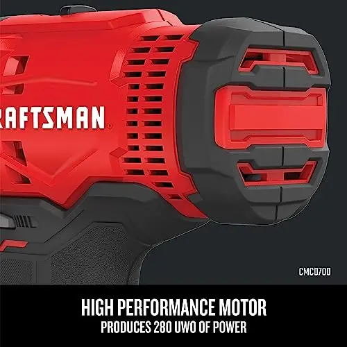 CRAFTSMAN V20 MAX Cordless Drill and Impact Driver, Power Tool Combo Kit with 2 Batteries and Charger (CMCK200C2AM)
