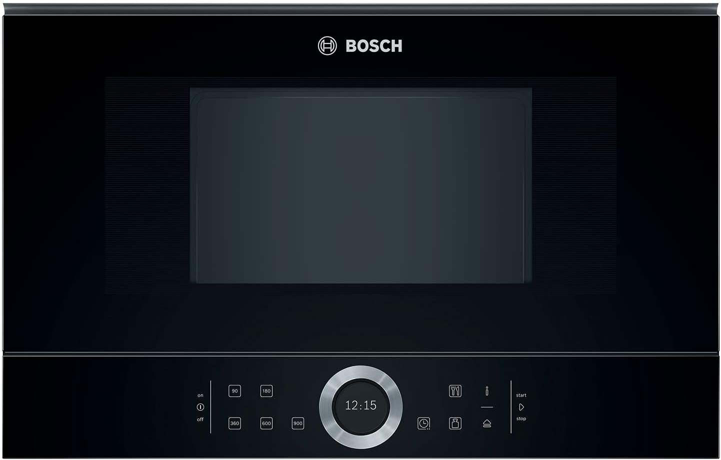 Bosch BFL634GS1 - Série 8 - Micro-ondes intégrable - 60 x 38 cm - 21 litres - Inox