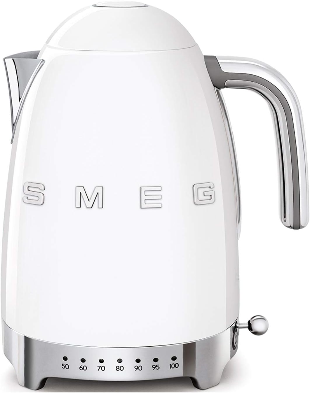 Smeg, Bouilloire à Température Variable KLF04BLEU 1,7 L, Plusieurs Température, Filtre Anticalcaire Lavable, Arrêt Automatique de Sécurité, Indicateur de Niveau d'Eau, Range Câble, 2400W, Noir