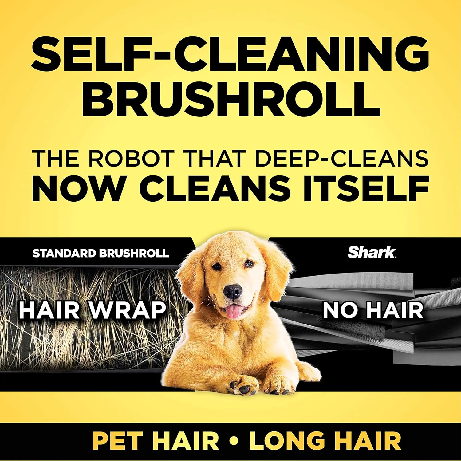 Shark AI Robot Vacuum, Smart Mapping|Scheduling|Pet Hair Pick Up|Logical Navigation, Black/Silver (RV2001), Carpet