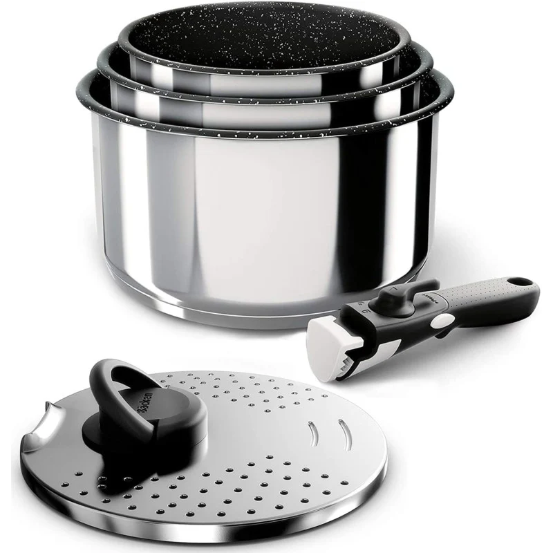 391505, Set De Casseroles 16,18,20cm, Inox, 5 Pièces Backen