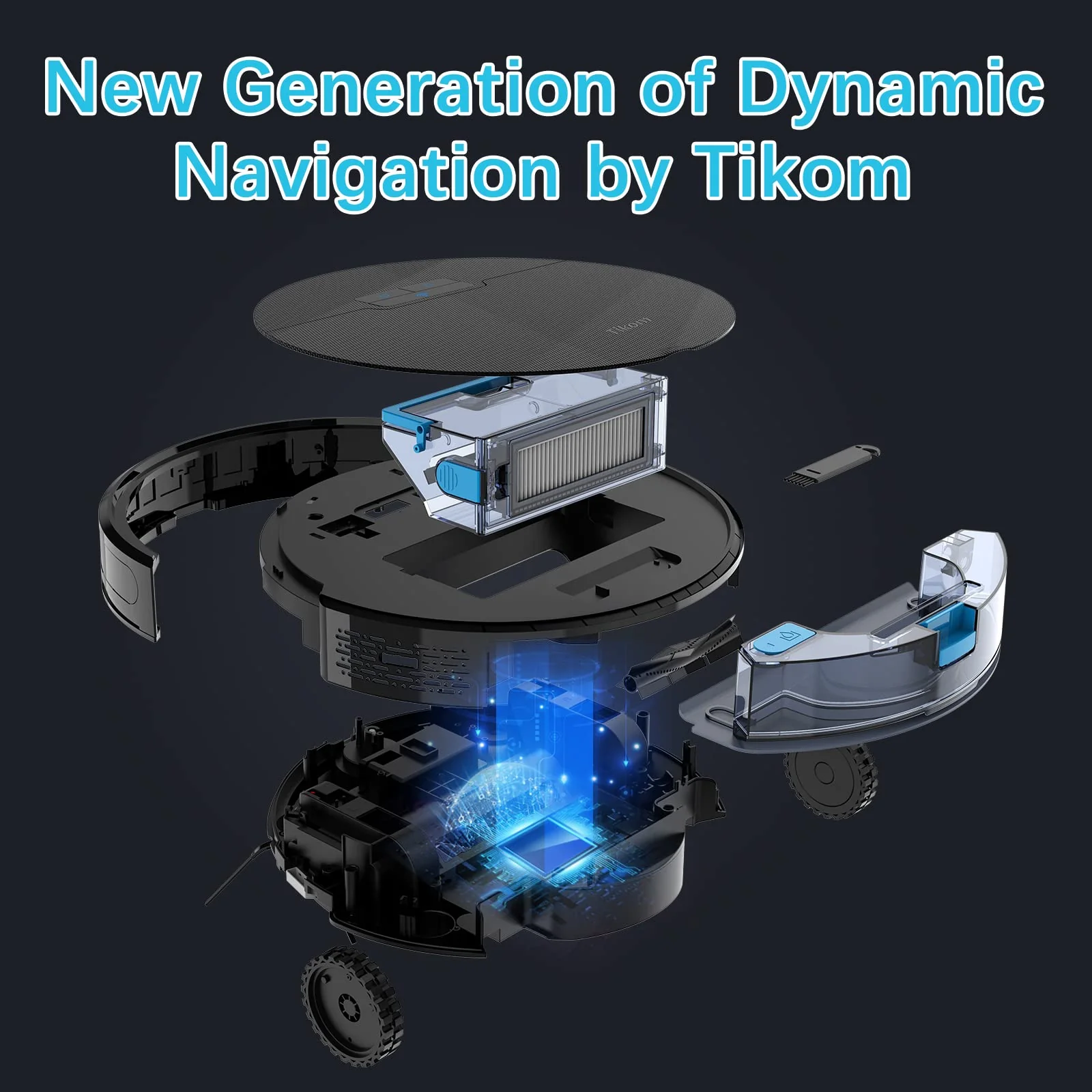 Tikom Robot Vacuum and Mop, G8000 Robot Vacuum Cleaner