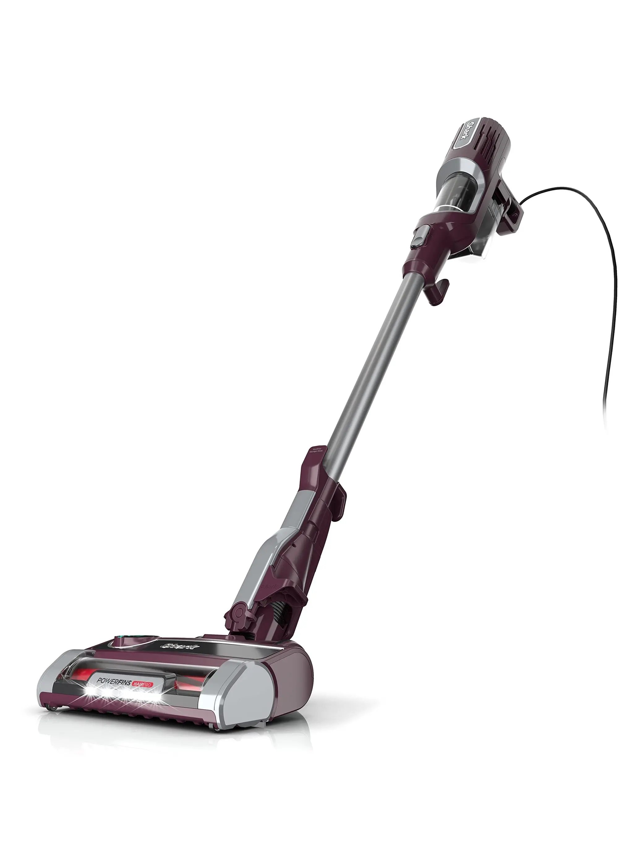Shark HZ702 Ultralight PetPro Corded Stick Vacuum with PowerFins HairPro Odor Neutralizer Technology, Wine Purple, 0.37 L Capacity