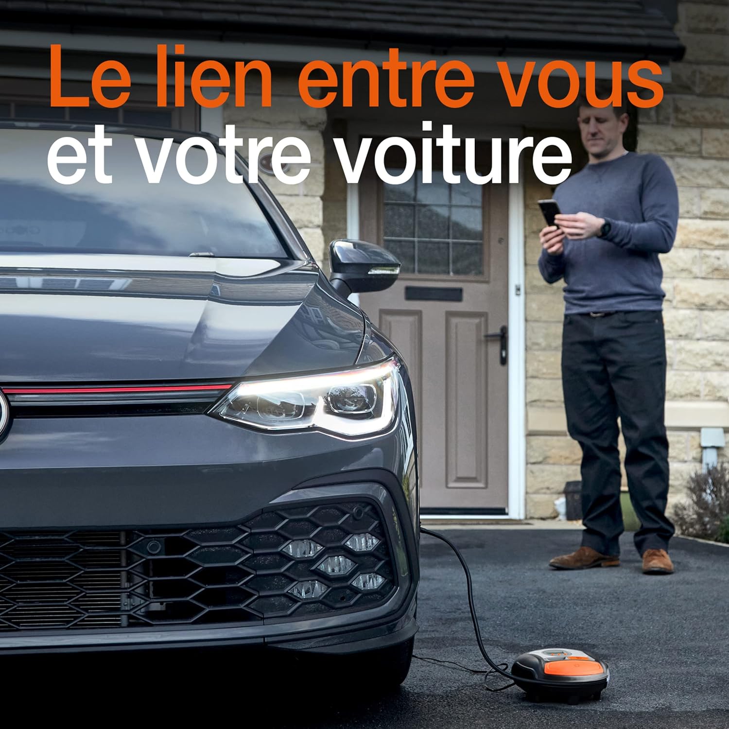 OSRAM TYREinflate Connect 650, compresseur de pneu numérique avec arrêt automatique et lumière LED, compresseur portable 12V pour pneus de voiture, connexion électrique via allume-cigare