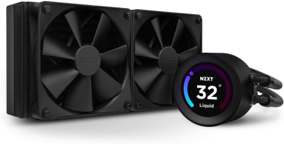 NZXT Kraken Elite 280 RGB - Refroidisseur de liquide CPU AIO - Radiateur 280mm - Ventilateur F280 RGB - IPS LCD 2,72 personnalisable - Turbine Pump - LGA 1700 1200 115X 1851 / AM5 AM4 - Noir