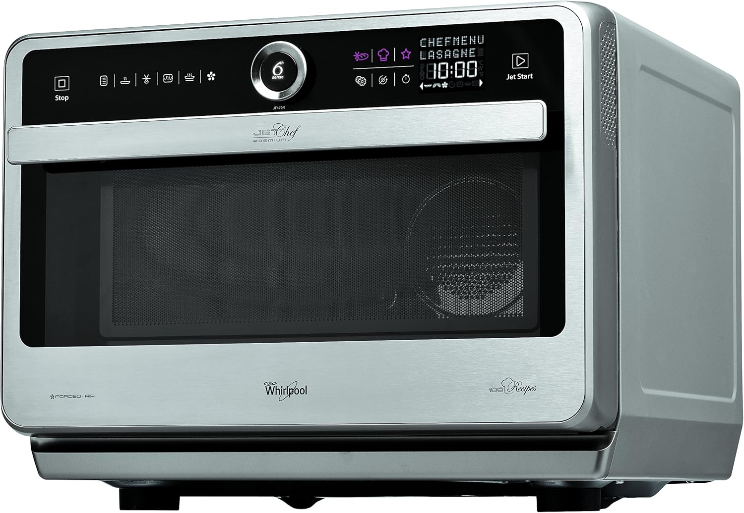 Whirlpool JT479IX Micro-ondes 33 L Noir, Argent