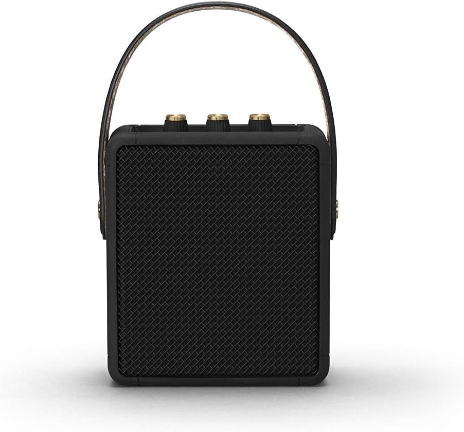 Marshall Stockwell II Enceinte Bluetooth Portatif - Noir et Laiton[Exclusif Amazon]