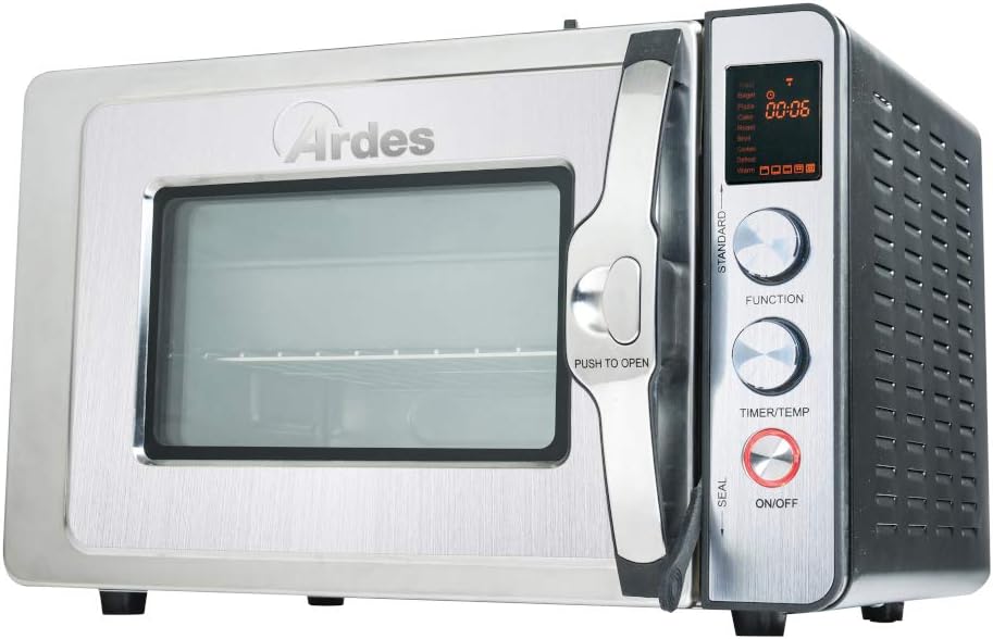 ARDES - Four à pression 30 Litres - Four à pression électrique avec 9 programmes de cuisson avec minuterie, double vitrage avec accessoires CARLOMAGNO AR6430PR