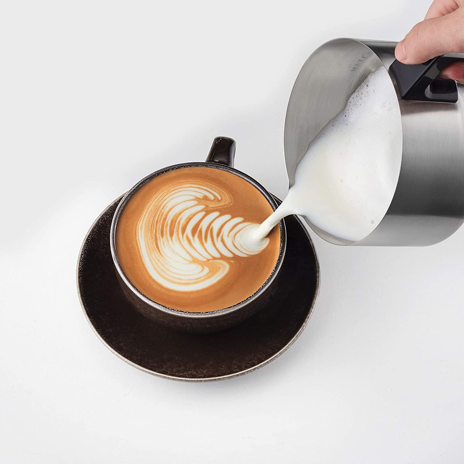 SEVERIN Cafetière Expresso Espresa Plus, 1 350W, 1,1 L, Manomètre intégré, Pompe 15 bars, Set barista inclus, Inox/Noir, KA 5995