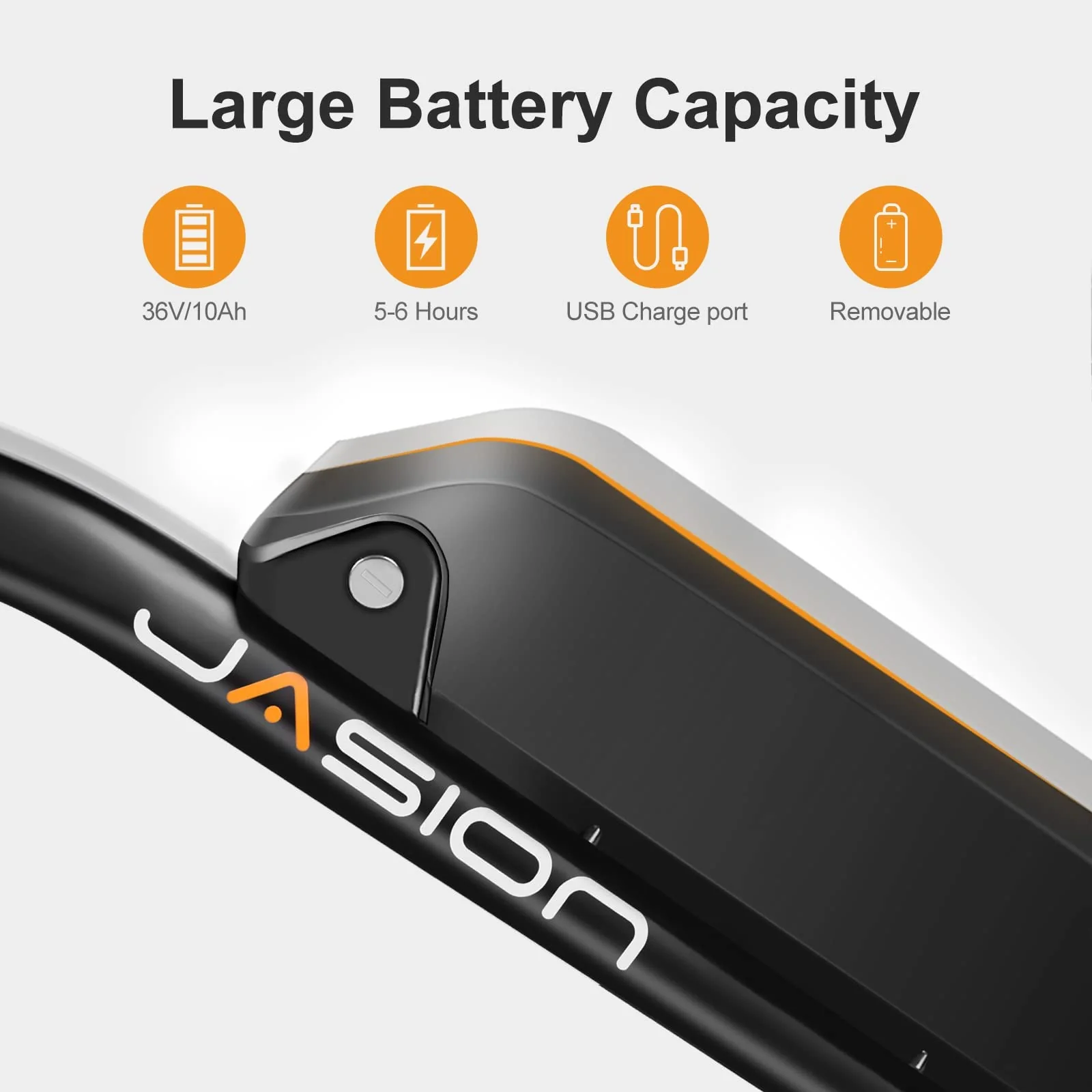 Jasion Electric Bike for Adults with 360Wh Removable Battery