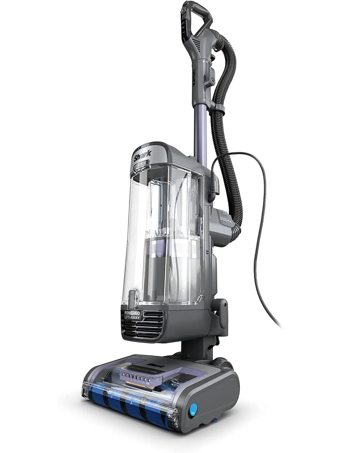 Shark AZ2001AMZ Vertex DuoClean PowerFins Upright Vacuum, with Powered Lift-Away & Self-Cleaning Brushroll, Dark Lilac, 1 qt Dust Cup