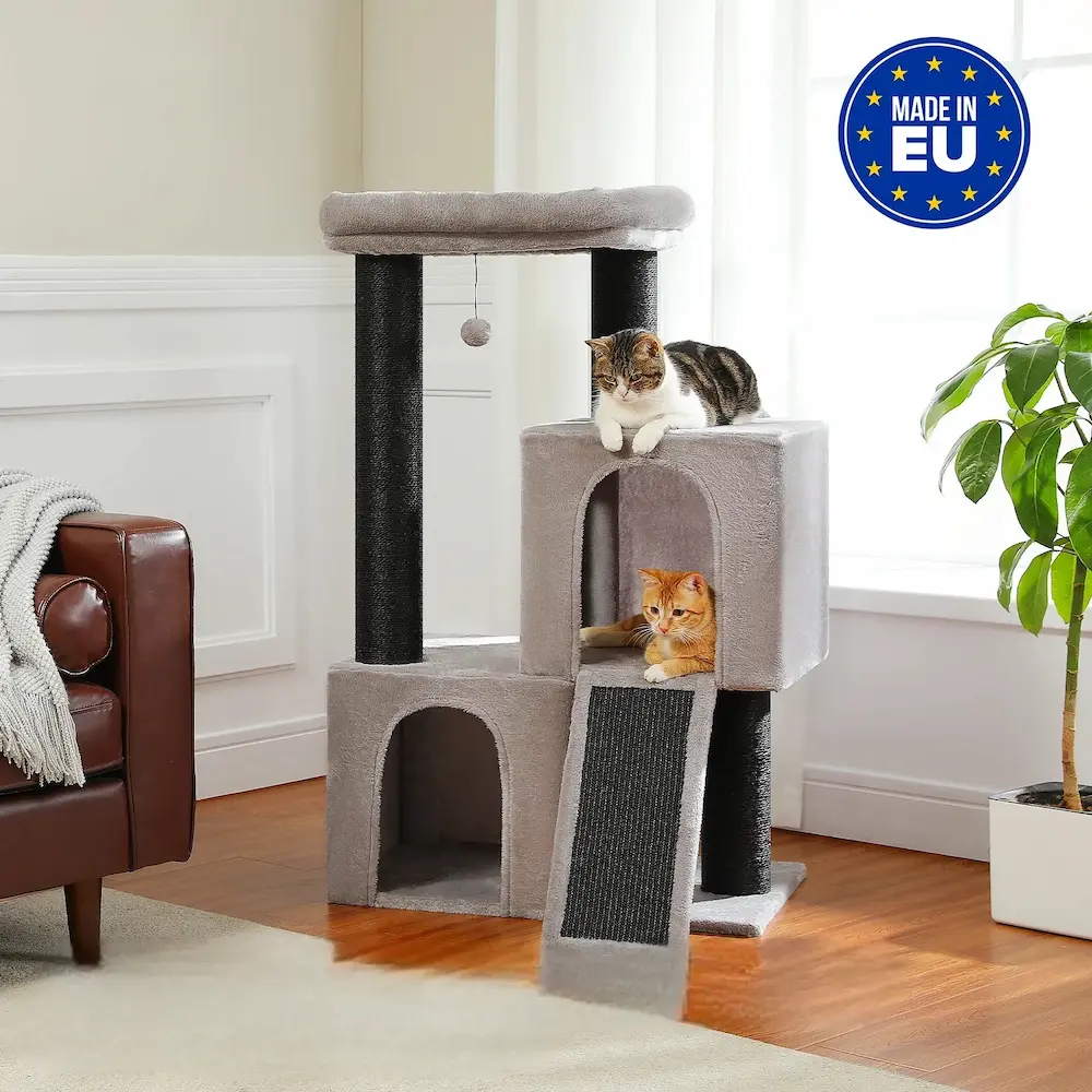 Arbre à chat en sisal - Sieste, jeu et griffades