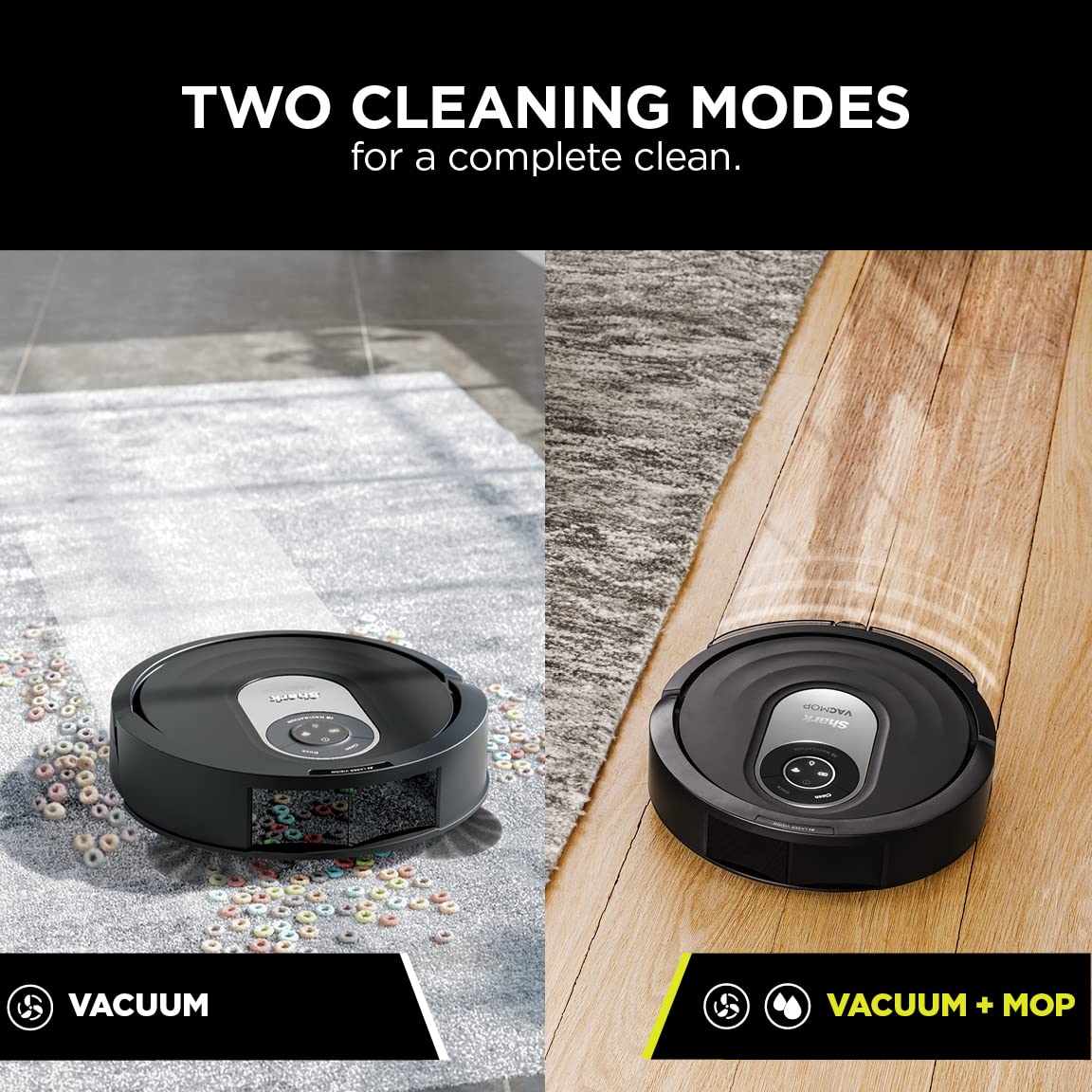 Shark AI Robot Vacuum & Mop, with Home Mapping, Perfect for Pets, Wifi, Works with Alexa, Black/Gold (AV2001WD)