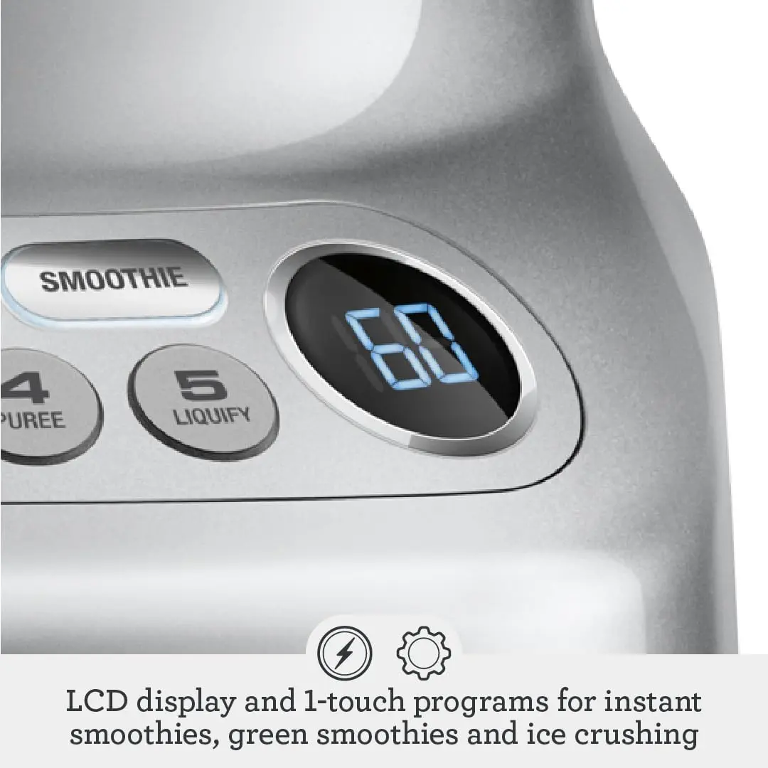 Breville the Fresh & Furious Red Velvet 50 oz Food Blender, 1100 Watts, 5 Speed Settings, Includes Accessories