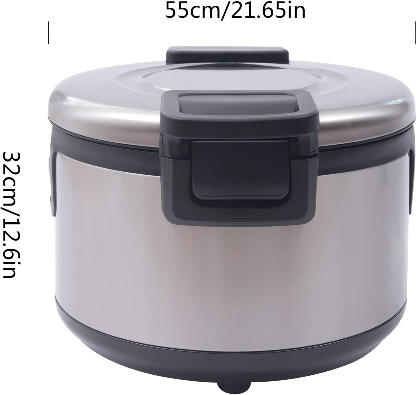 Chauffe-riz 19 l - Isolation efficace - Avec cuillère à riz - Pot intérieur antiadhésif - Double réglage de la température - Économie d'énergie - Maintien au chaud - 100 W 220 V