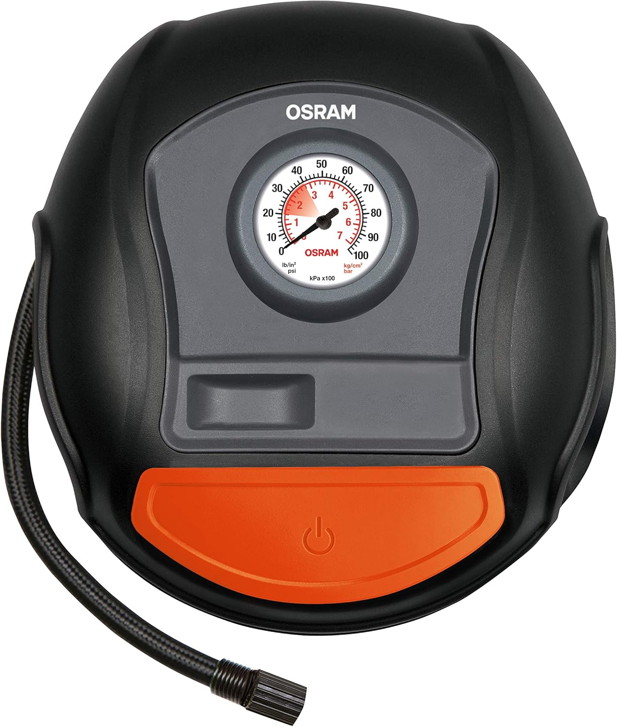 OSRAM TYREinflate Connect 650, compresseur de pneu numérique avec arrêt automatique et lumière LED, compresseur portable 12V pour pneus de voiture, connexion électrique via allume-cigare
