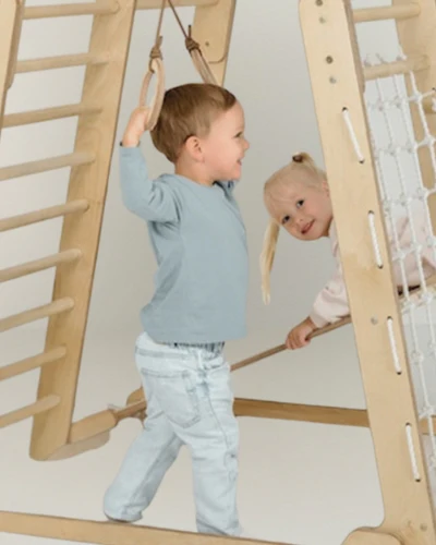 Aire de jeux Intérieur enfant | Jeu Montessori en bois pour Enfants | Escalade 1 an à 5 ans