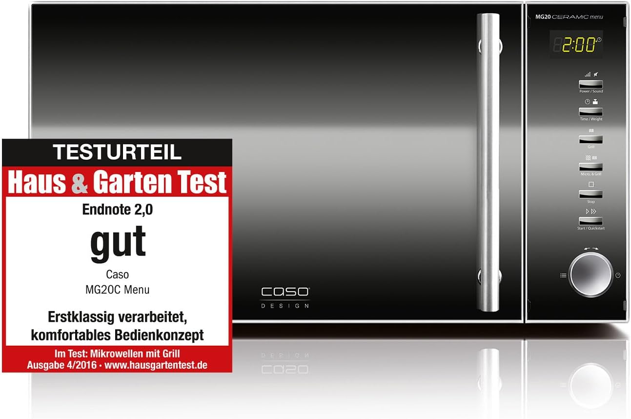 Caso Micro-ondes MG Ceramic Menu 2 in 1 20 l Edelstaahl