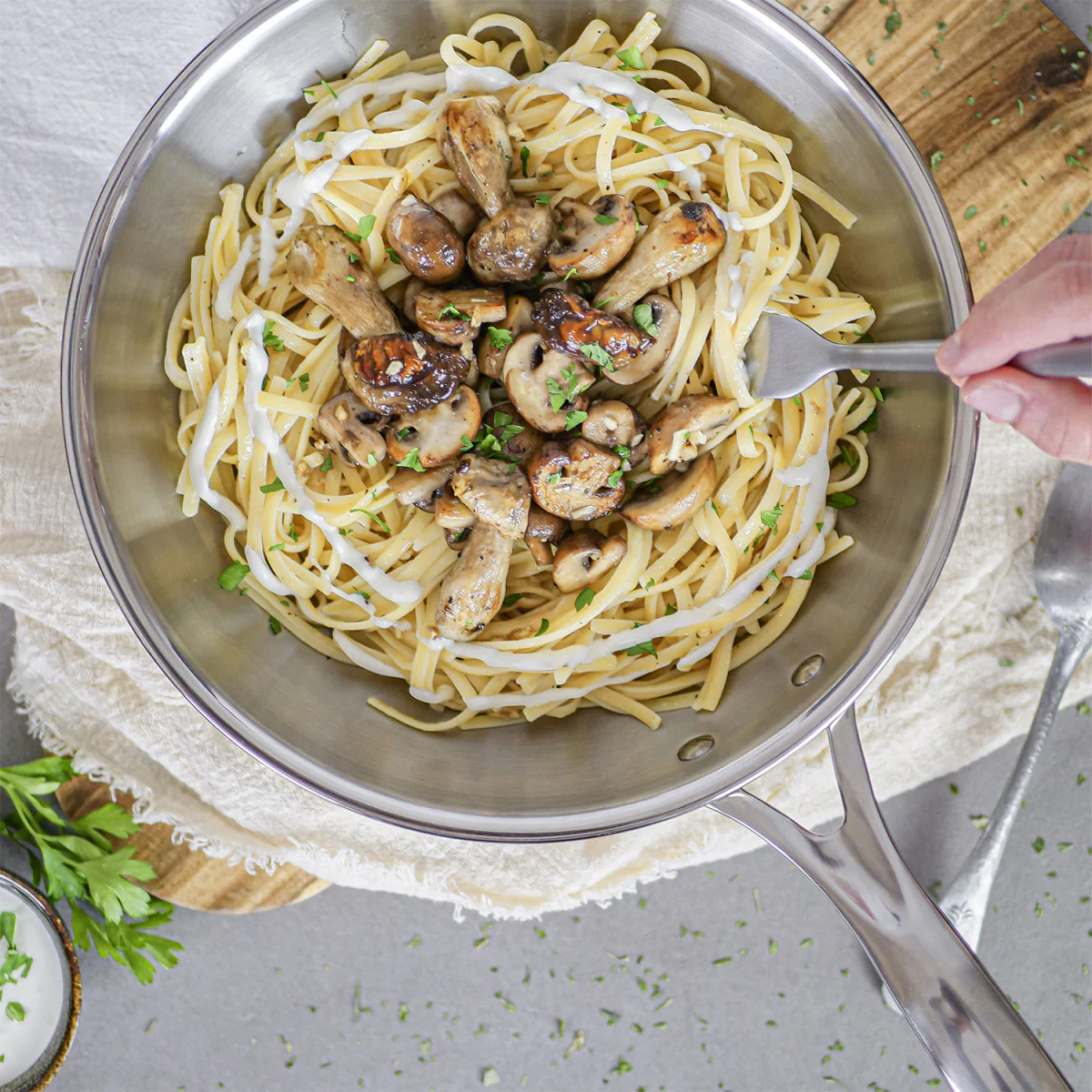 Wok inox Castel'Pro fixe 32cm Cristel