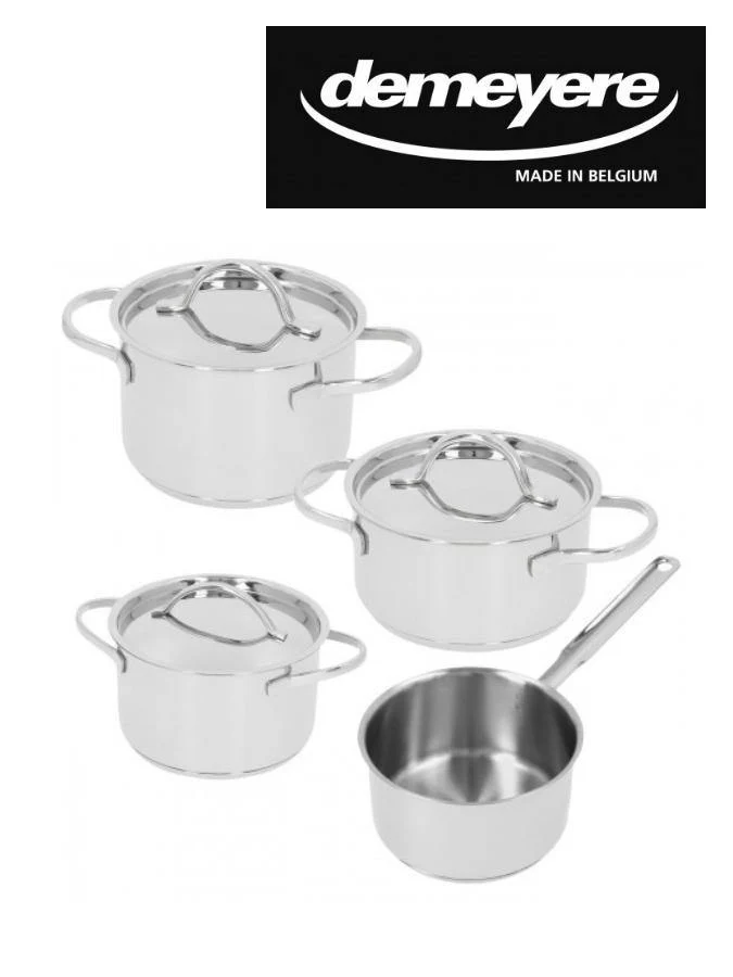 DEMEYERE RESTO MINI 3 ENSEMBLE DE CASSEROLES, 4 PIÈCES