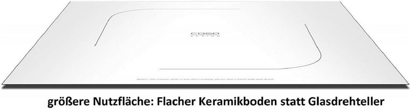 Caso Micro-ondes MG Ceramic Menu 2 in 1 20 l Edelstaahl