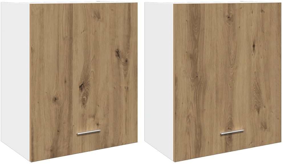 vidaXL Armoire à Micro-Ondes Placard Armoire de Rangement Meubles de Cuisine avec 4 Etagères Intérieur Maison Gris Béton 60x57x207 cm Aggloméré