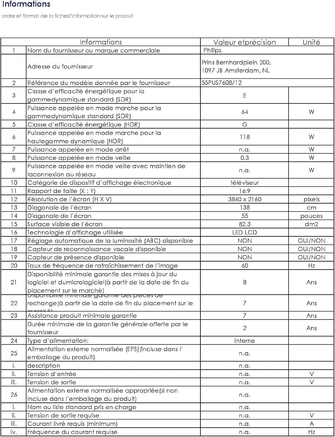 Philips 50PUS7609 Smart TV LED 4K - Écran 50 Pouces avec Plate-Forme Pixel Precise Ultra HD Titan OS et Son Dolby Atmos, Fonctionne avec Alexa et l’Assistant Vocal Google - Gris Anthracite