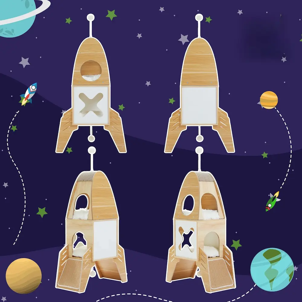 Arbre à chat fusée - Lieu de jeu et repos