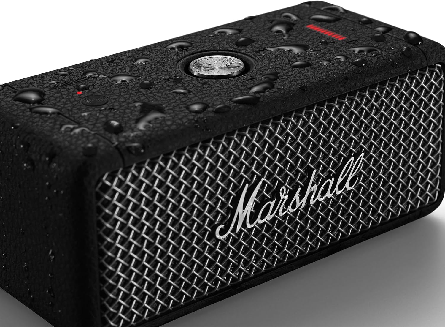 Marshall Emberton III Enceintes Bluetooth Portables, sans Fil, IP67 Résistant à la Poussière et à l'eau, Plus de 32 Heures de Lecture, Charge Rapide - Noir & Laiton