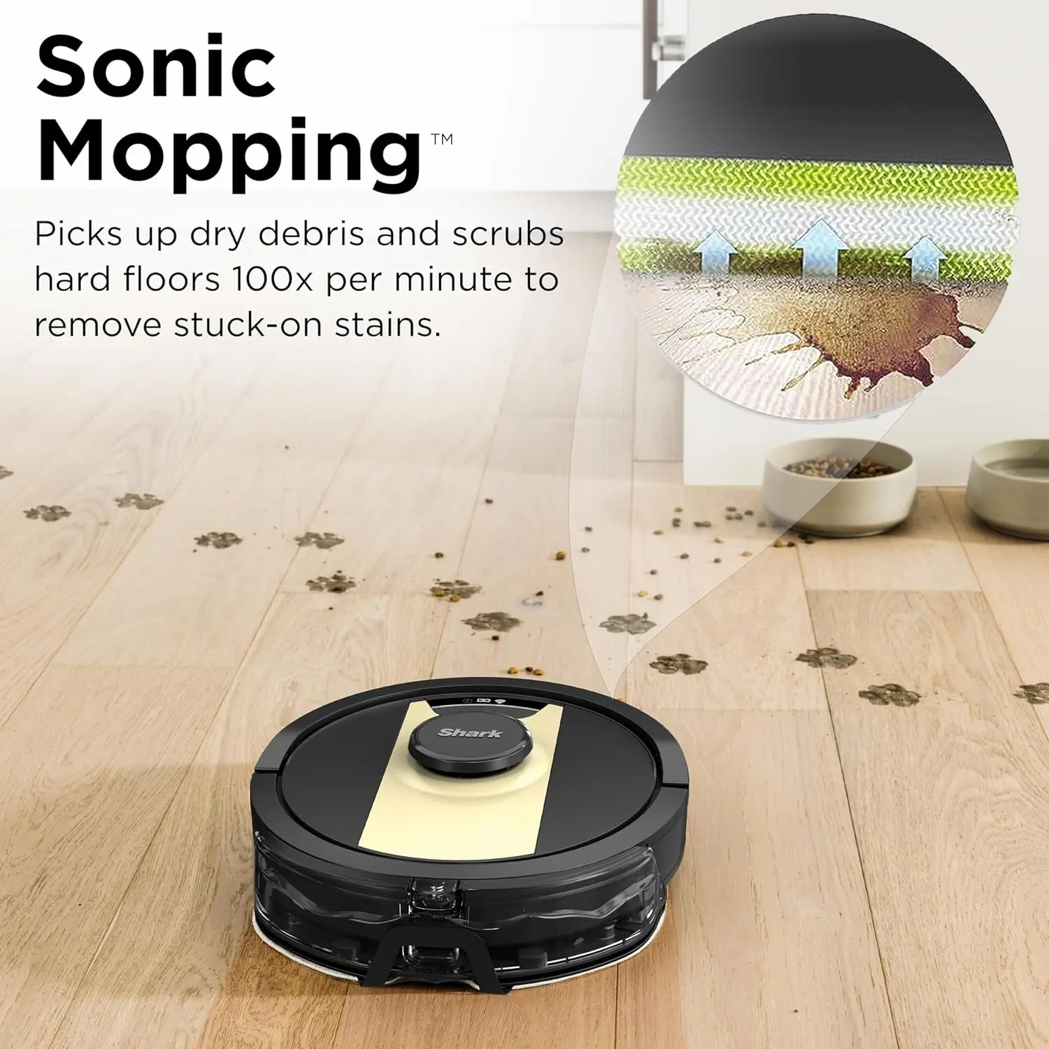 Shark RV2410WD IQ 2-in-1 Robot Vacuum and Mop with Row-by-Row Cleaning, Perfect for Pet Hair, Compatible with Alexa, Black/Bronze, Black/Gold, No Self-Empty Base