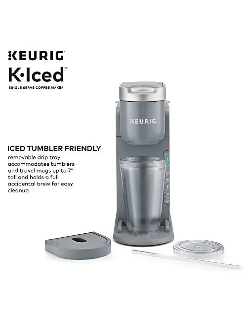 Keurig K-Iced Single Serve Coffee Maker - Brews Hot and Cold - Gray