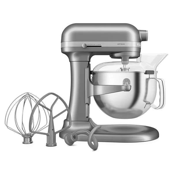 Robot pâtissier multifonction Artisan à bol relevable 5,6 L gris argent 5KSM60SPXECU Kitchenaid