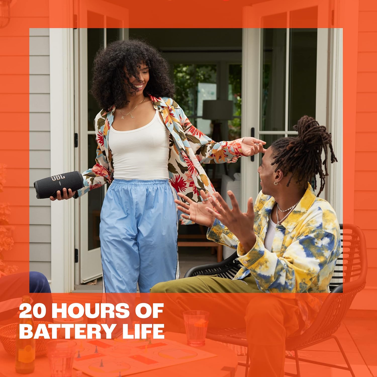 JBL Charge 5 WiFi, Enceinte portable, connexion Bluetooth et WiFi, Son Pro Original JBL, étanche à l'eau et à la poussière, 20h d'autonomie, Noire