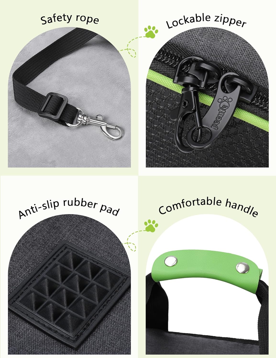 Pecute Sac de Transport pour Animal Domestique, Tissu en Maille Respirant, Convient pour Les Voyages, utilisé pour Chien, Les Chats et Les Chiots de Moins de 6 kg