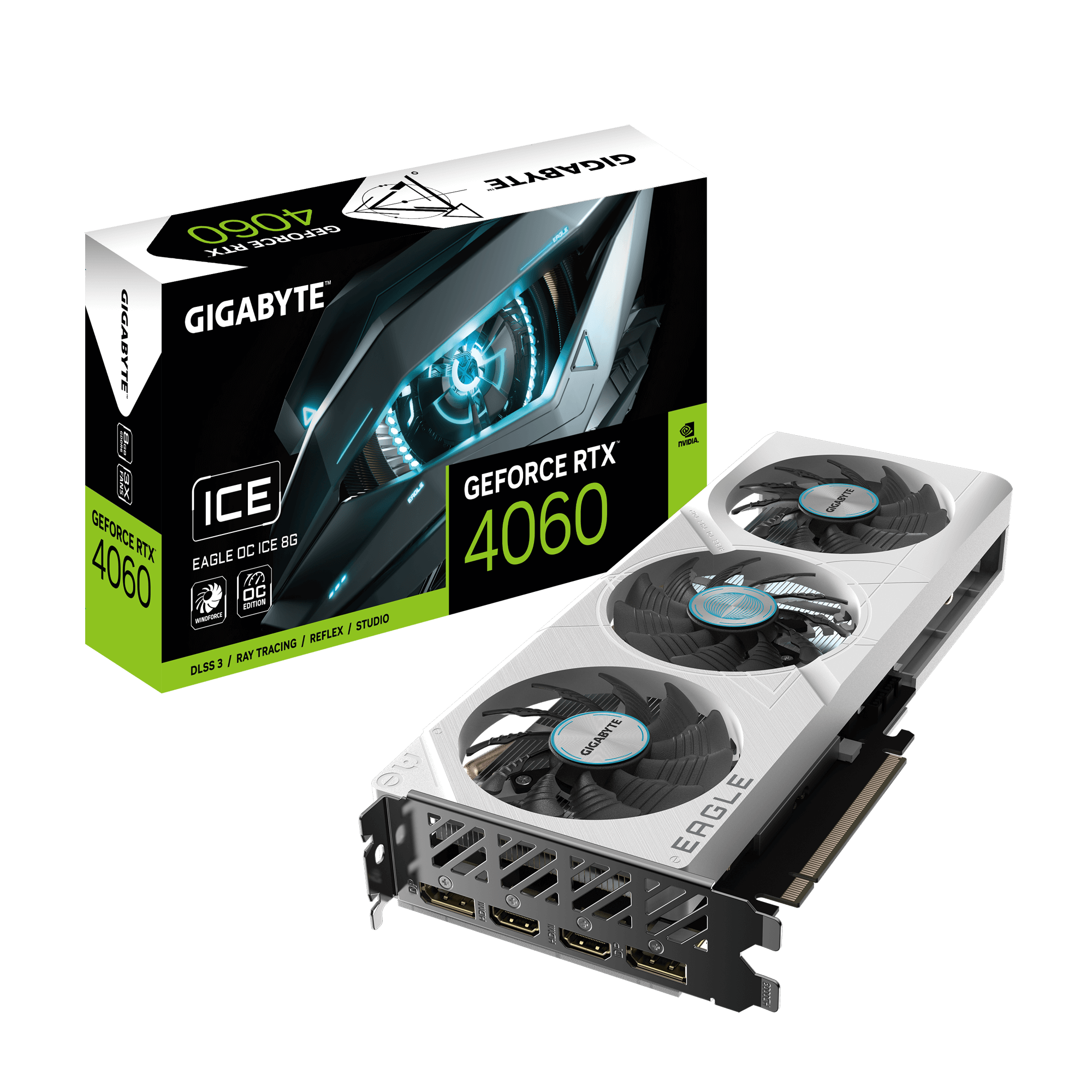 Gigabyte GeForce® RTX 4060 Eagle OC Ice 8G