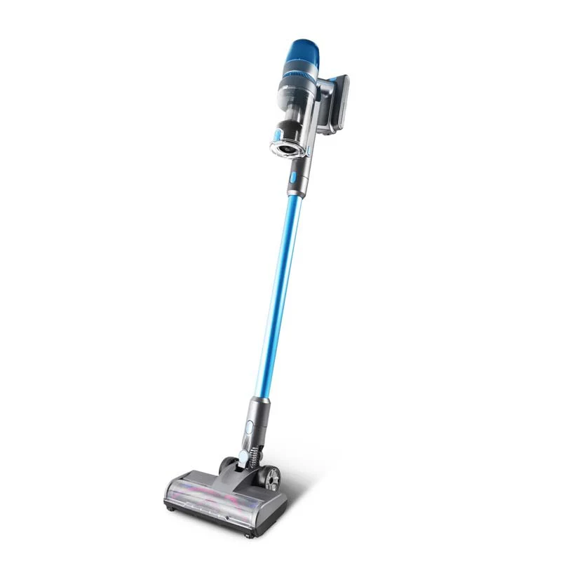 Aspirateur Balai Sans Fil Digital bleu et gris 450w F45 Vortex