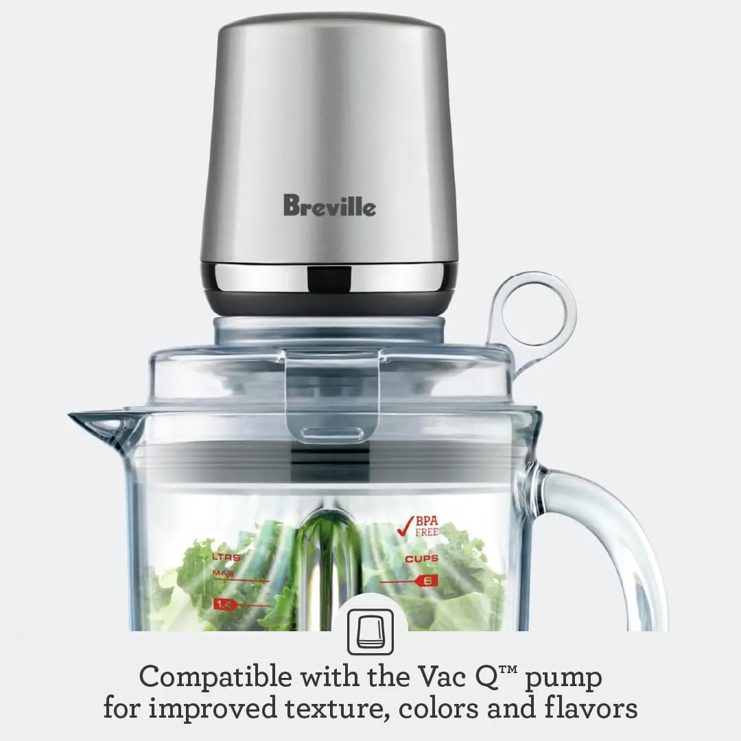 Breville the Fresh & Furious Red Velvet 50 oz Food Blender, 1100 Watts, 5 Speed Settings, Includes Accessories