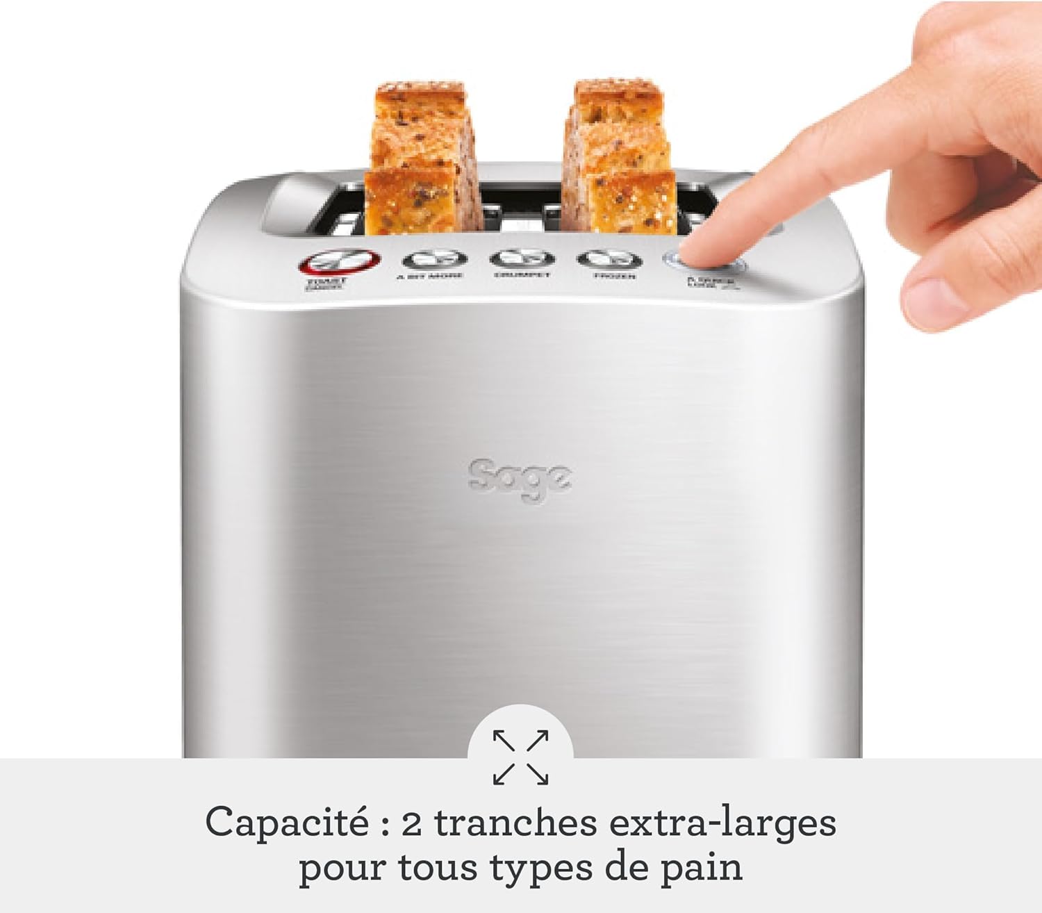 Sage - The Smart Toast Grille-pain 4 tranches, Aluminium Brossé