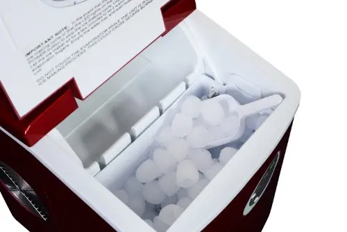 NewAir Counter Top Ice Maker Machine (Black), Compact Automatic Ice Maker, Cubes Ready in 6 Minutes, 28 Pounds in 24 Hours - Perfect for Home/Kitchen/Office/Bar